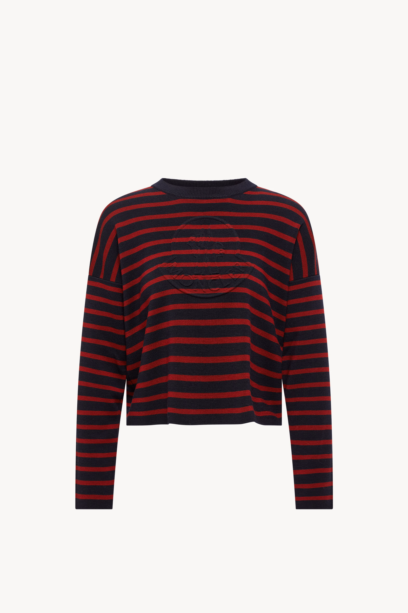 Striped Wool Sweater Women Blue & Red Moncler 2